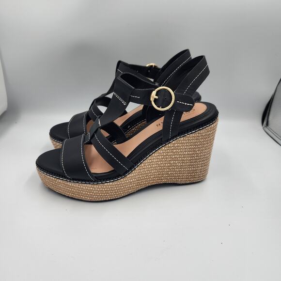 Cole Haan Cloudfree All day Womens Black Wedge Sandals Size 8 - Picture 3 of 5